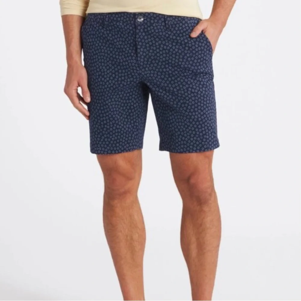 Hawker Rye men’s size‎ 38×7 preppy shorts navy blue print